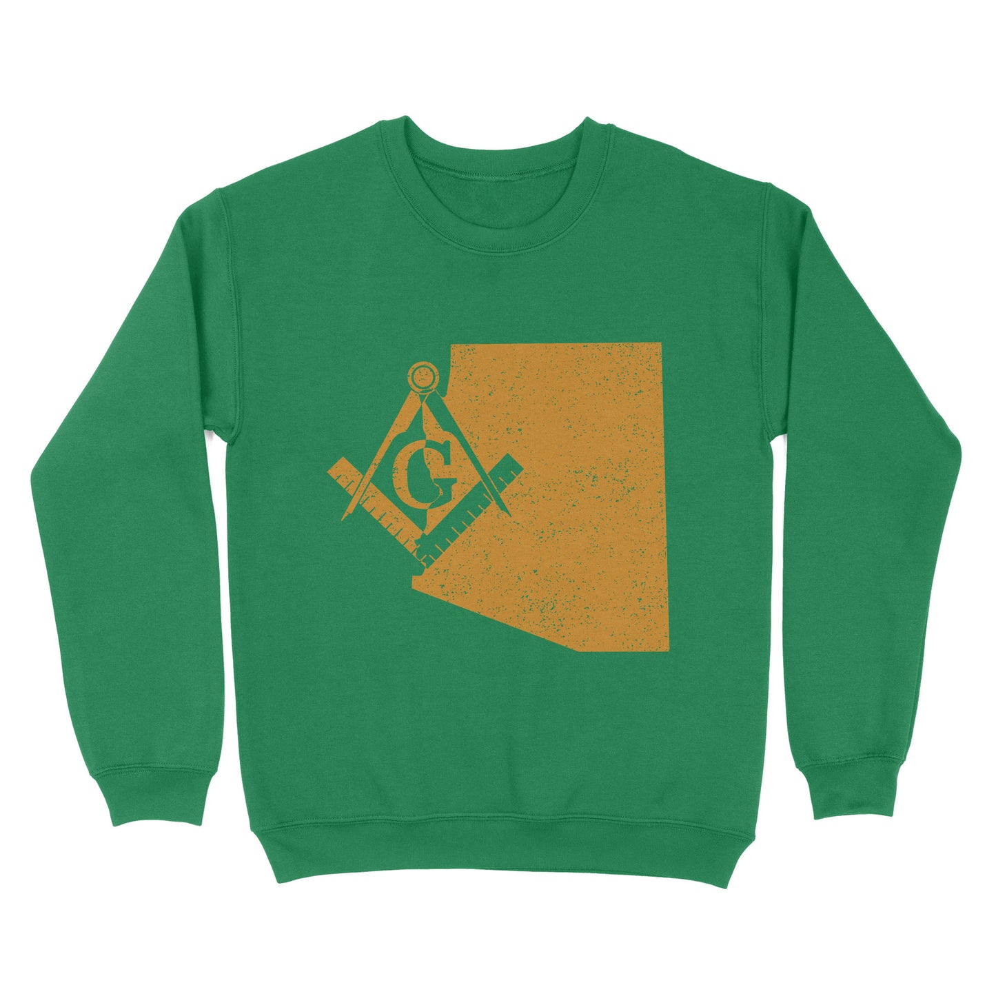 Colorado Freemason State Map Square & Compass Symbol - Sweatshirt