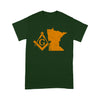 Minnesota Freemason State Map Square & Compass Symbol - T Shirt