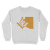 Arizona Freemason State Map Square & Compass Symbol - Sweatshirt