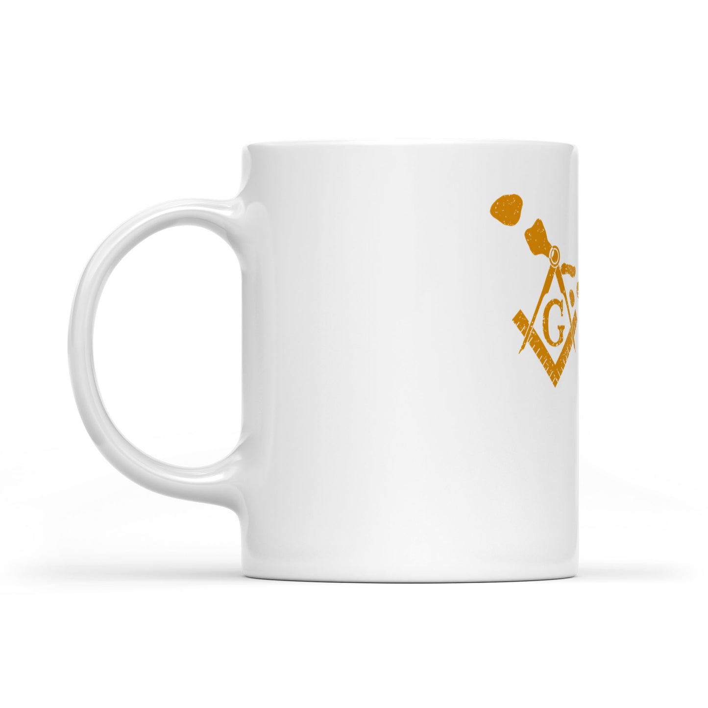 Hawaii square & compass freemason symbol state map - White Mug