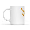 Hawaii square & compass freemason symbol state map - White Mug