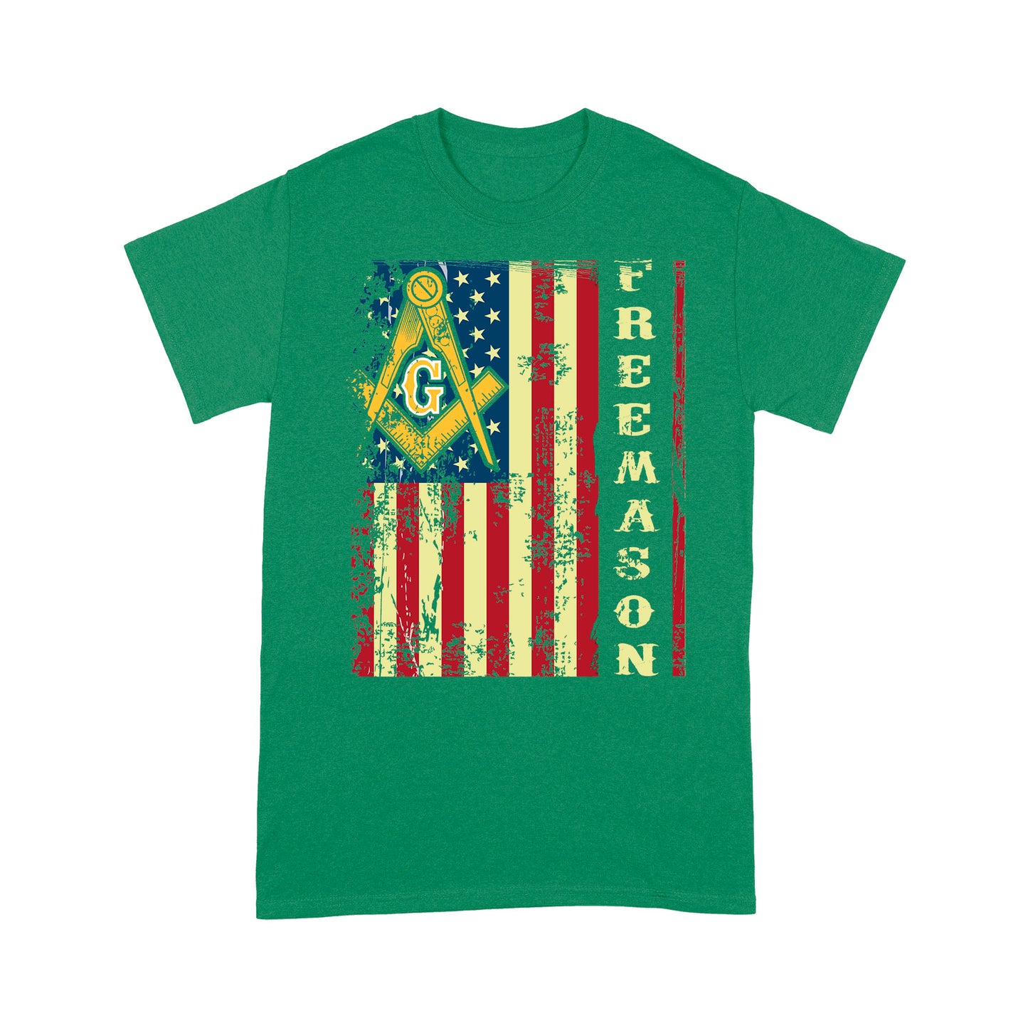 American Flag Freemason - T Shirt