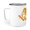 Missouri square & compass freemason symbol state map - Insulated Mug