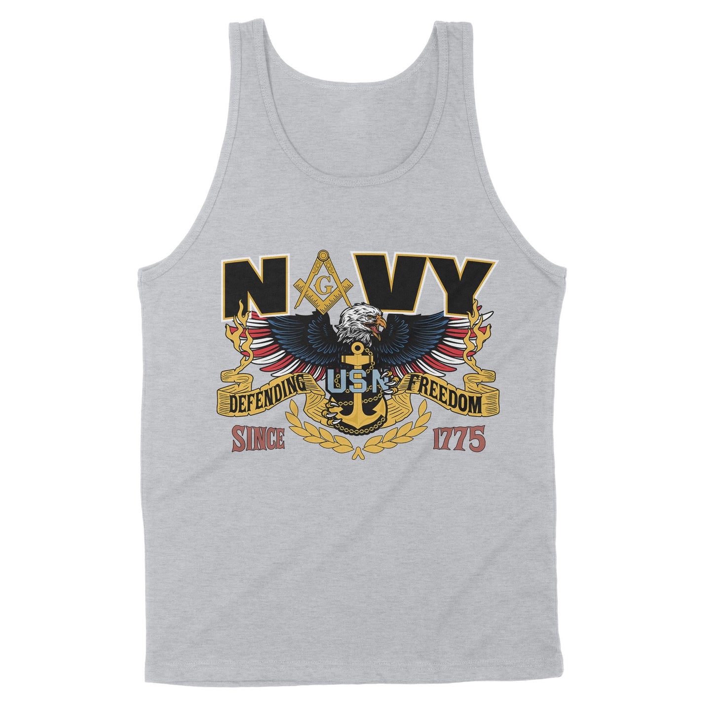 Navy Since 1775 Freemason - Standard Tank