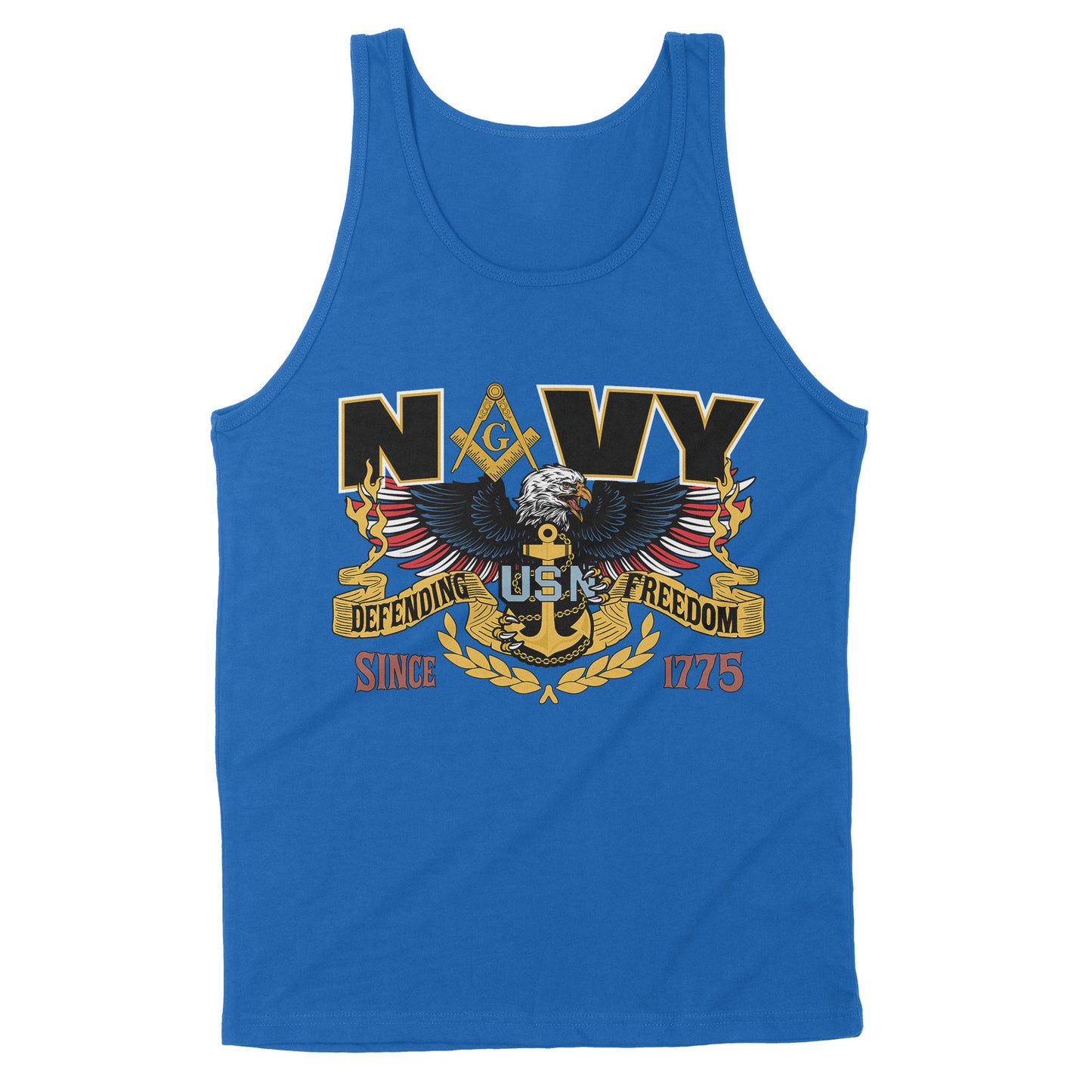 Navy Since 1775 Freemason - Standard Tank