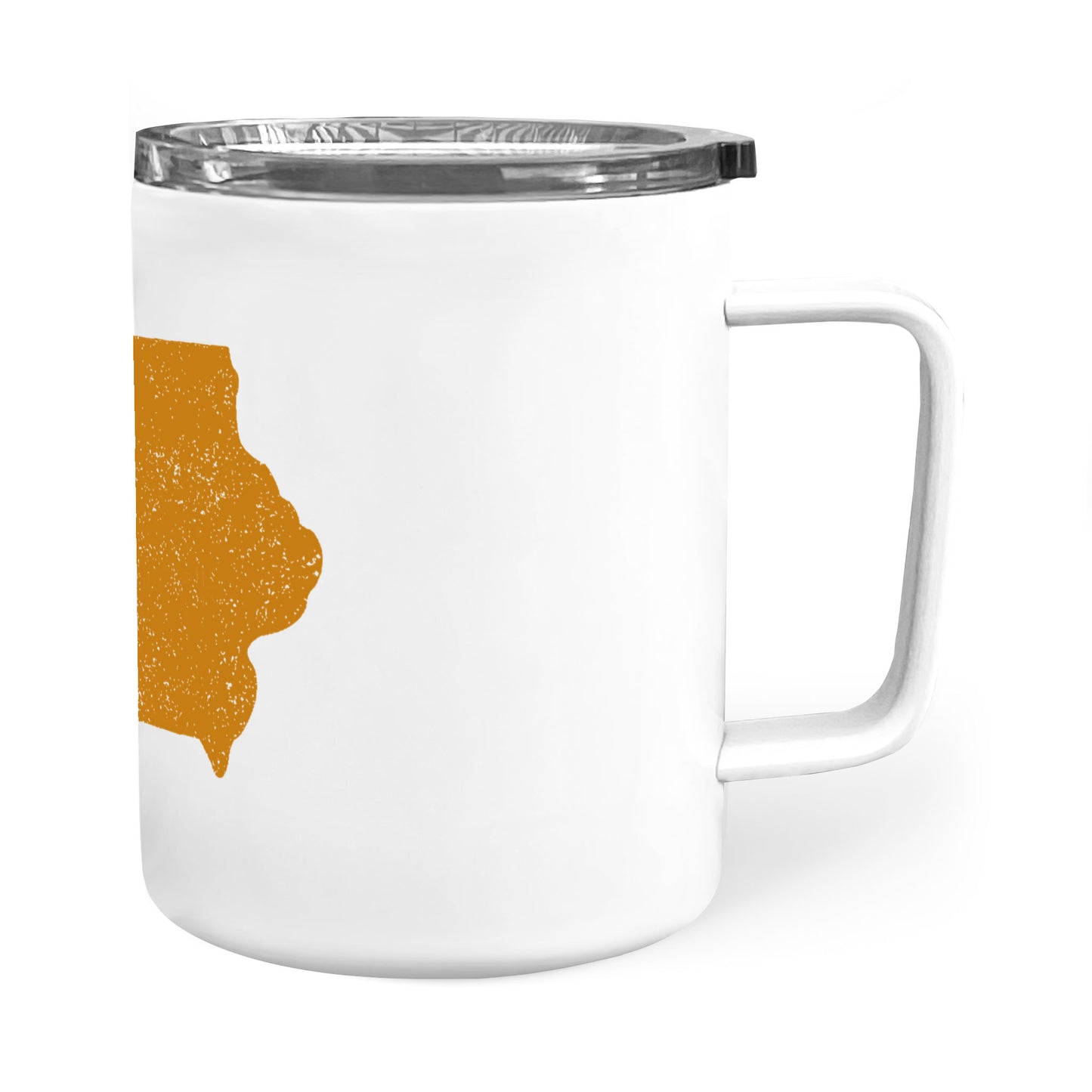 Iowa square & compass freemason symbol state map - Insulated Mug