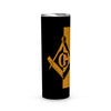 Utah Square & Compass Freemason symbol state map -Skinny Tumbler