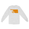 Oklahoma Freemason State Map Square & Compass Symbol - Long Sleeve