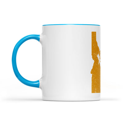 Idaho square & compass freemason symbol state map - Accent Mug