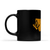 Montana square & compass freemason symbol state map - Black Mug