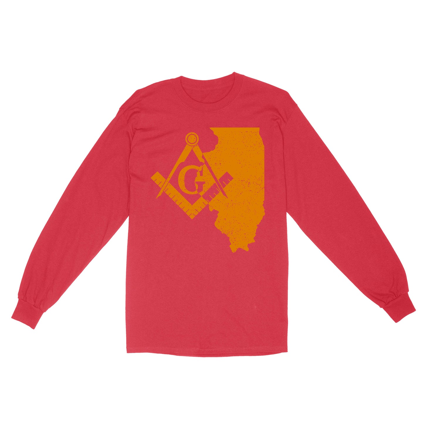 Standard Long Sleeve - Symbol of Freemasonry, Masons Logo, Masons Society GOLD