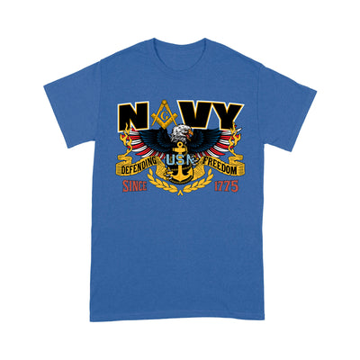 Navy Since 1775 Freemason - T Shirt