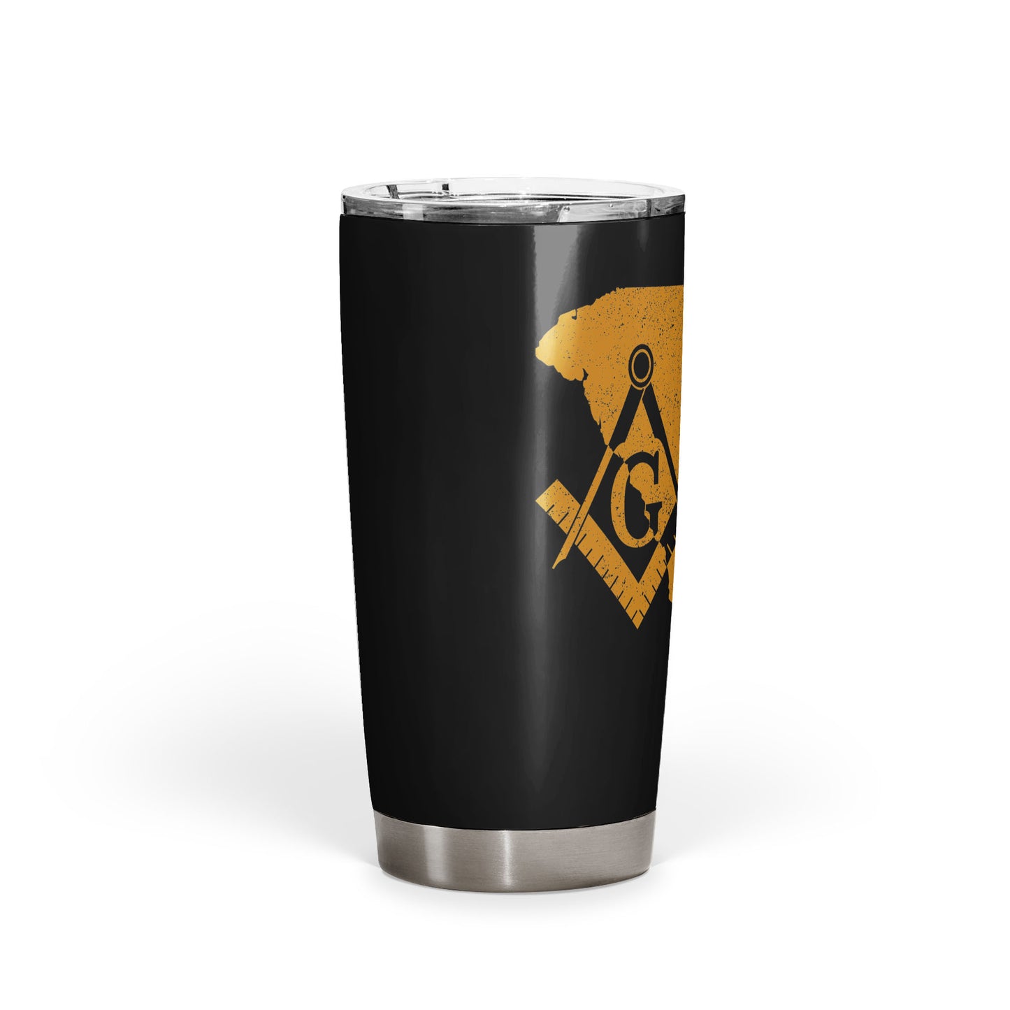 South Carolina Square & Compass Freemason symbol state map - 20oz Fat Tumbler