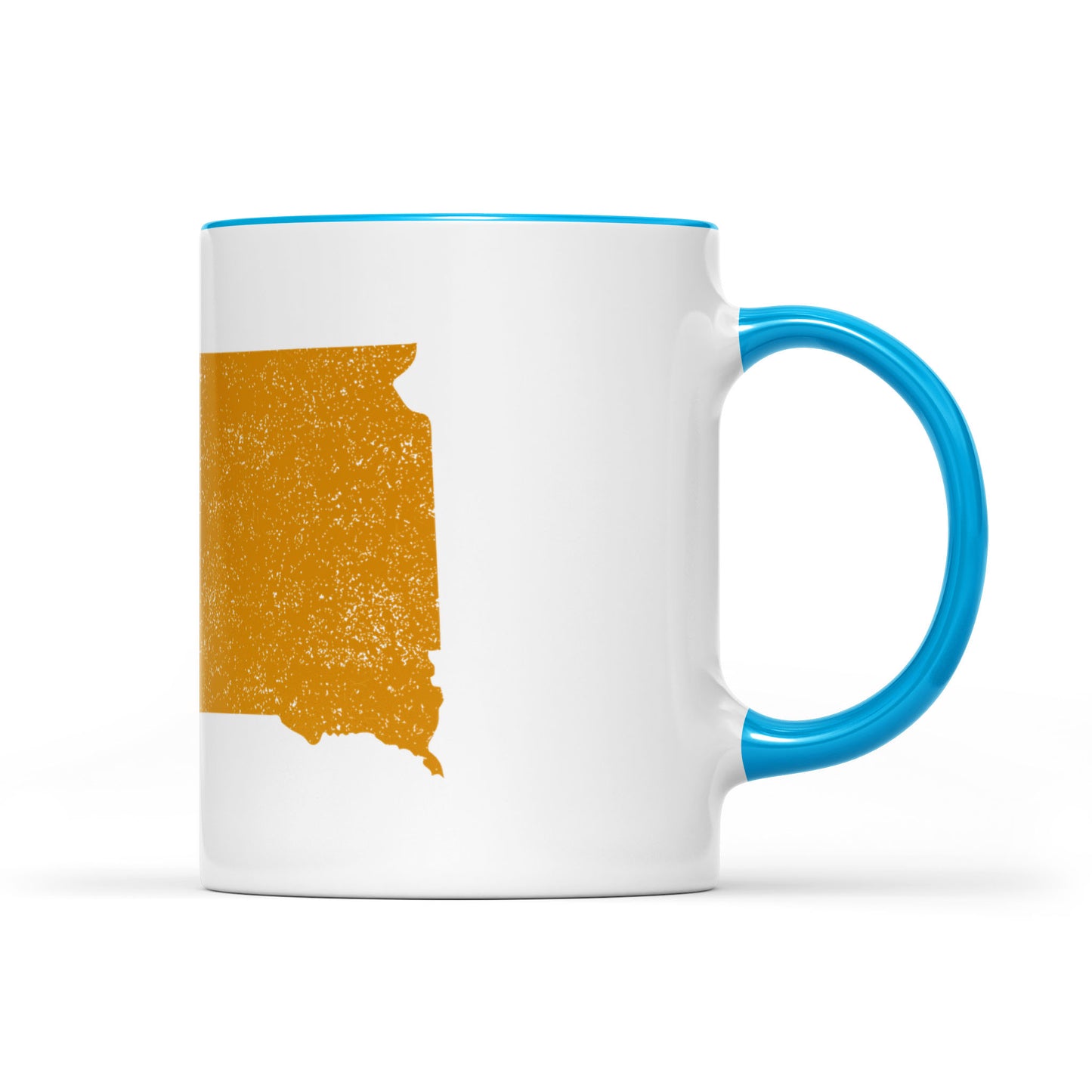 South Dakota square & compass freemason symbol state map - Accent Mug