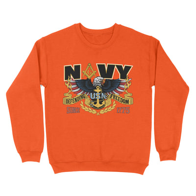 Navy Since 1775 Freemason - Sweatshirt