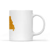 Missouri square & compass freemason symbol state map - White Mug