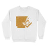 Arkansas Freemason State Map Square & Compass Symbol -  Sweatshirt