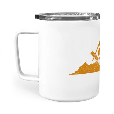 Virginia square & compass freemason symbol state map - Insulated Mug