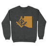 Arizona Freemason State Map Square & Compass Symbol - Sweatshirt