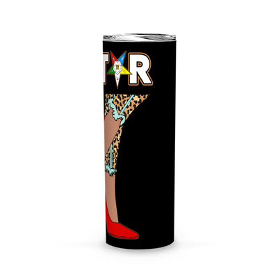 OES Sistar Leopard Walk By Faith FATAL - Skinny Tumbler - OES230704_01