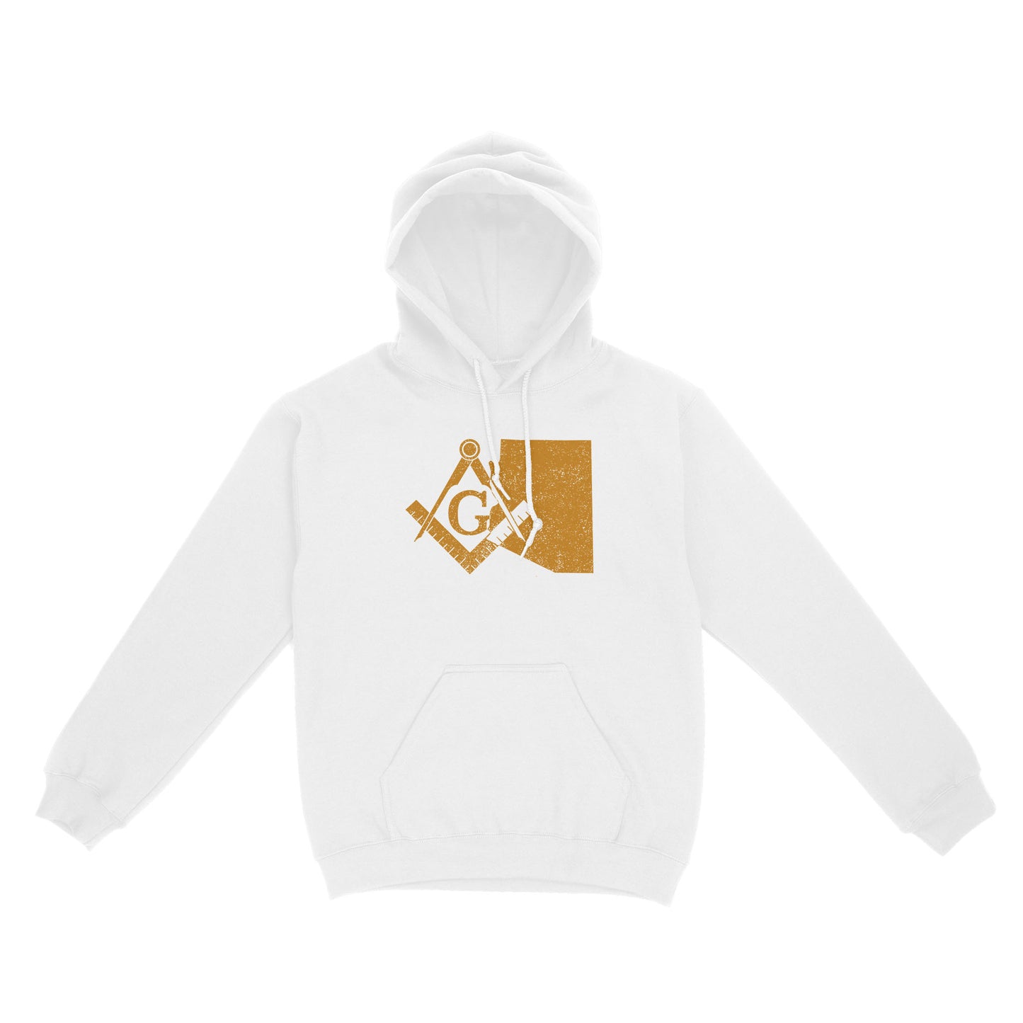 Arizona Freemason State Map Square & Compass Symbol - Hoodie