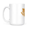 Montana square & compass freemason symbol state map - White Mug