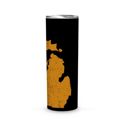 Michigan Square & Compass Freemason symbol state map -Skinny Tumbler