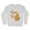 Michigan Freemason State Map Square & Compass Symbol - Sweatshirt