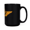 Tennessee square & compass freemason symbol state map - Black Mug