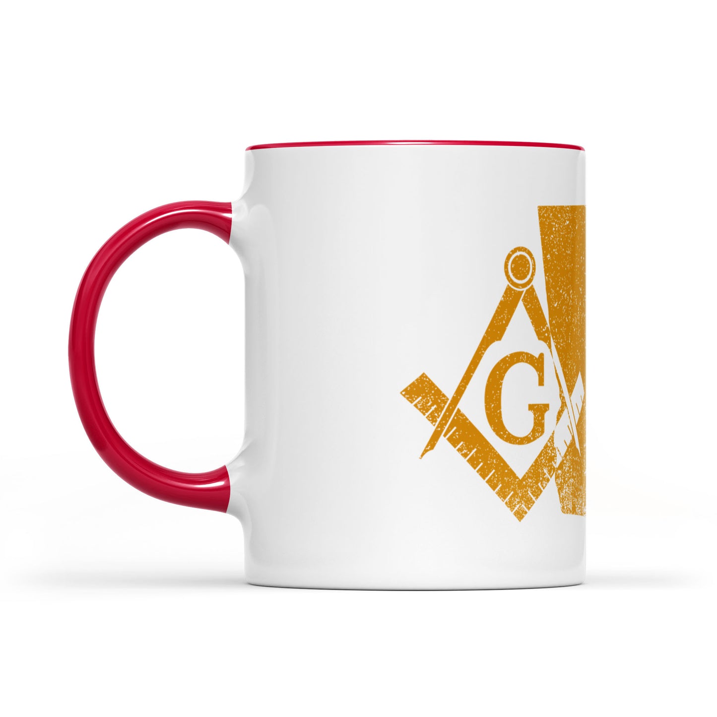 Georgia square & compass freemason symbol state map - Accent Mug