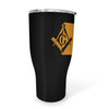 South Dakota Square & Compass Freemason symbol state map - 30oz Fat Tumbler