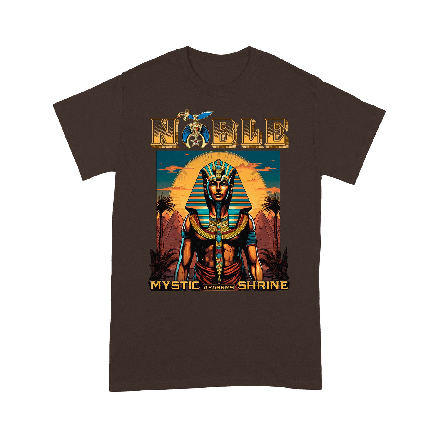 Shriner Egyptian Pharaoh King Pyramid Tutankhamun AEAONMS -T Shirt - MS230728_15b