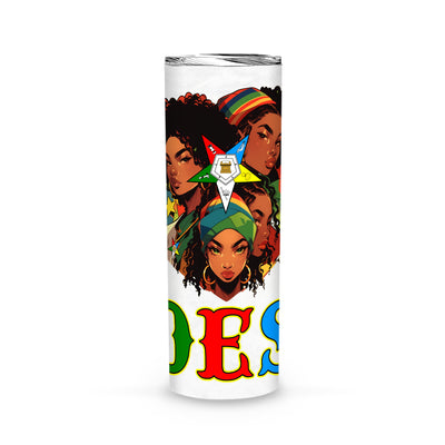 OES Black Beautiful Sisters Squad Team FATAL - Skinny Tumbler - OES230710_03