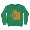 Utah Freemason State Map Square & Compass Symbol - Sweatshirt