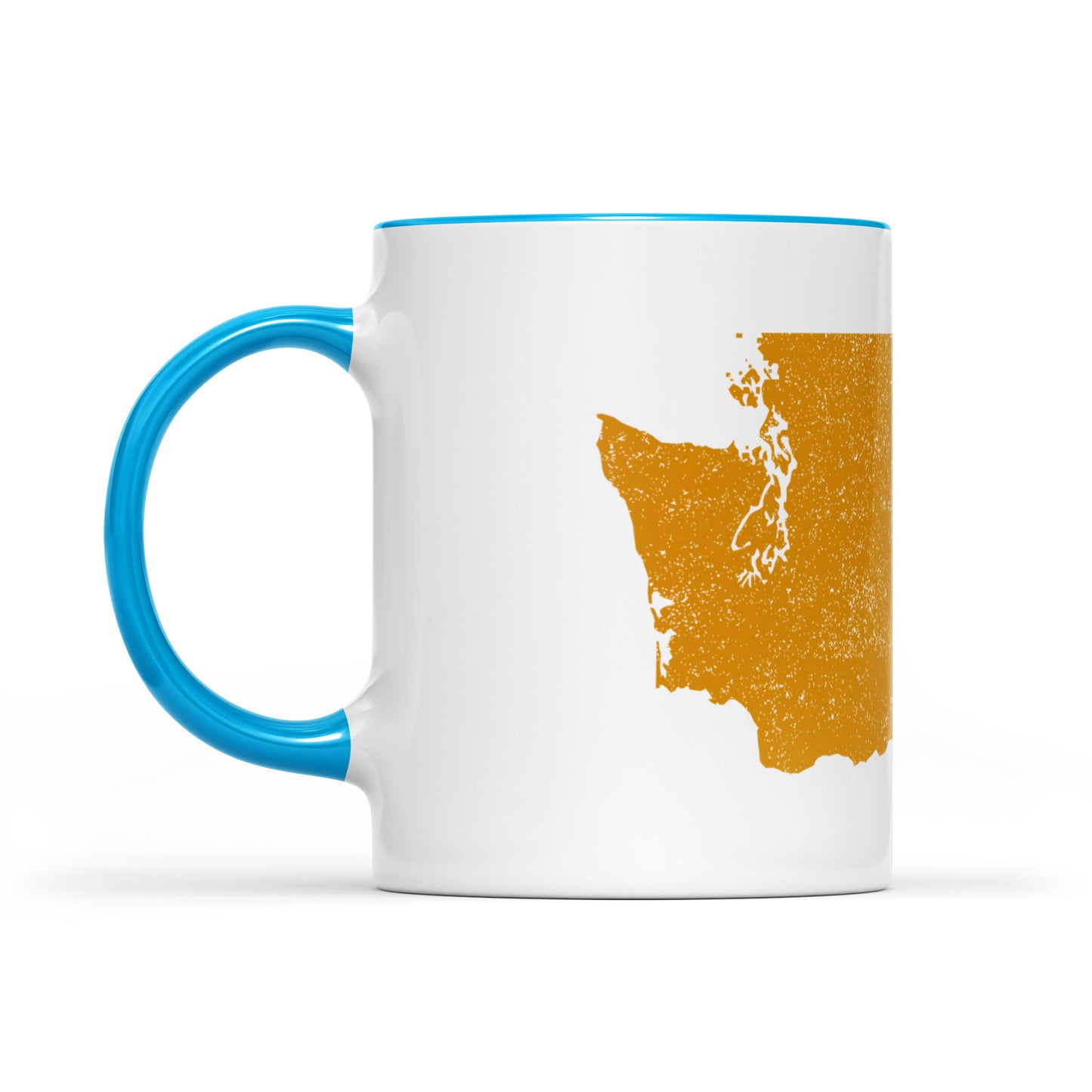 Washington square & compass freemason symbol state map - Accent Mug