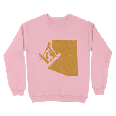 Colorado Freemason State Map Square & Compass Symbol - Sweatshirt