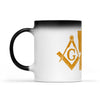 Minnesota square & compass freemason symbol state map - Color Changing Mug