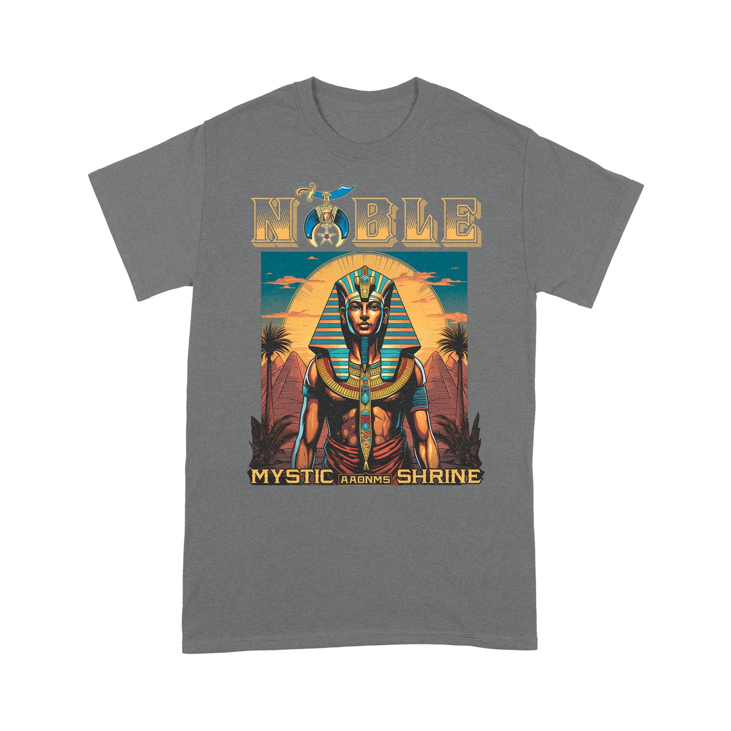 Shriner Egyptian Pharaoh King Pyramid Tutankhamun AAONMS - T Shirt - MS230728_15a