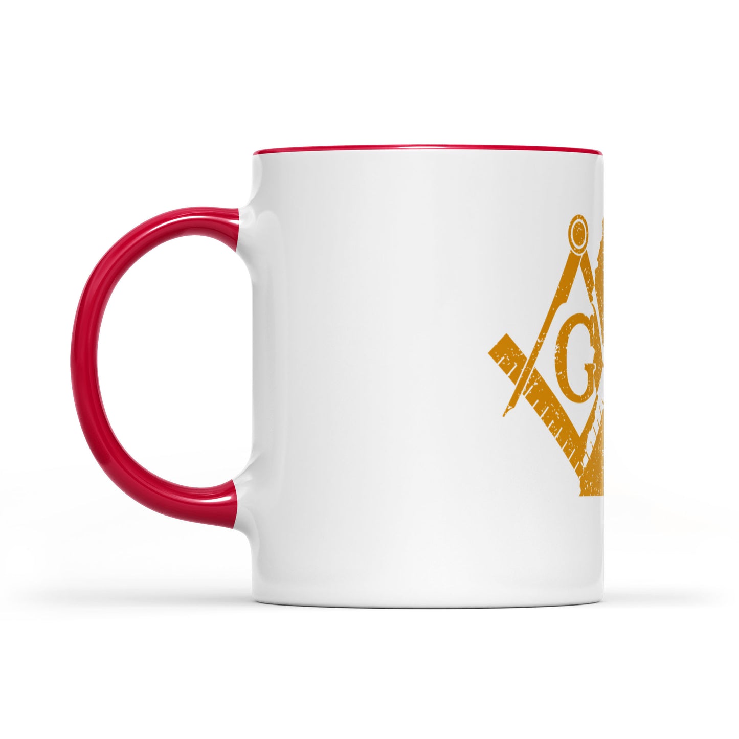 Mississippi square & compass freemason symbol state map - Accent Mug