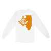 Illinois Freemason State Map Square & Compass Symbol - Long Sleeve