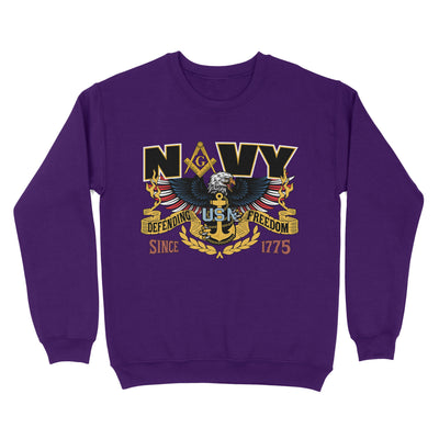 Navy Since 1775 Freemason - Sweatshirt