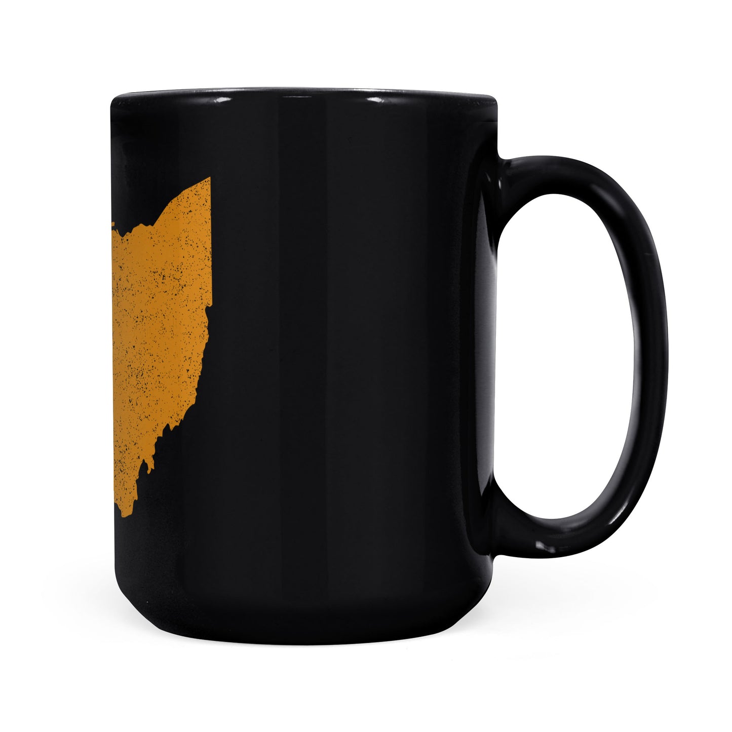 Ohio square & compass freemason symbol state map - Black Mug