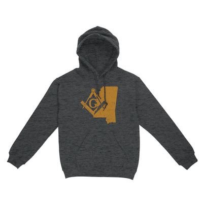 Mississippi Freemason State Map Square & Compass Symbol - Hoodie