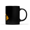 Hawaii square & compass freemason symbol state map - Black Mug