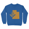 Utah Freemason State Map Square & Compass Symbol - Sweatshirt