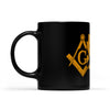 Arizona square & compass freemason symbol state map - Black Mug