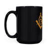 Illinois square & compass freemason symbol state map - Black Mug