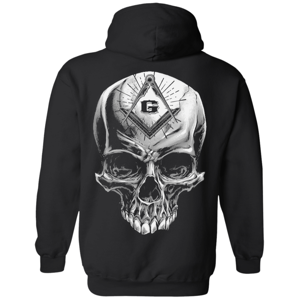 Skull Rider Freemason Square & Compass Symbol