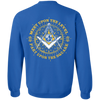 Meet Upon The Level Freemason Square & Compass Symbol