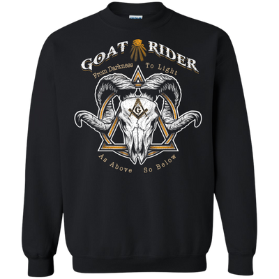 Goat Rider Masonic Ram Skull Freemason Square & Compass Symbol